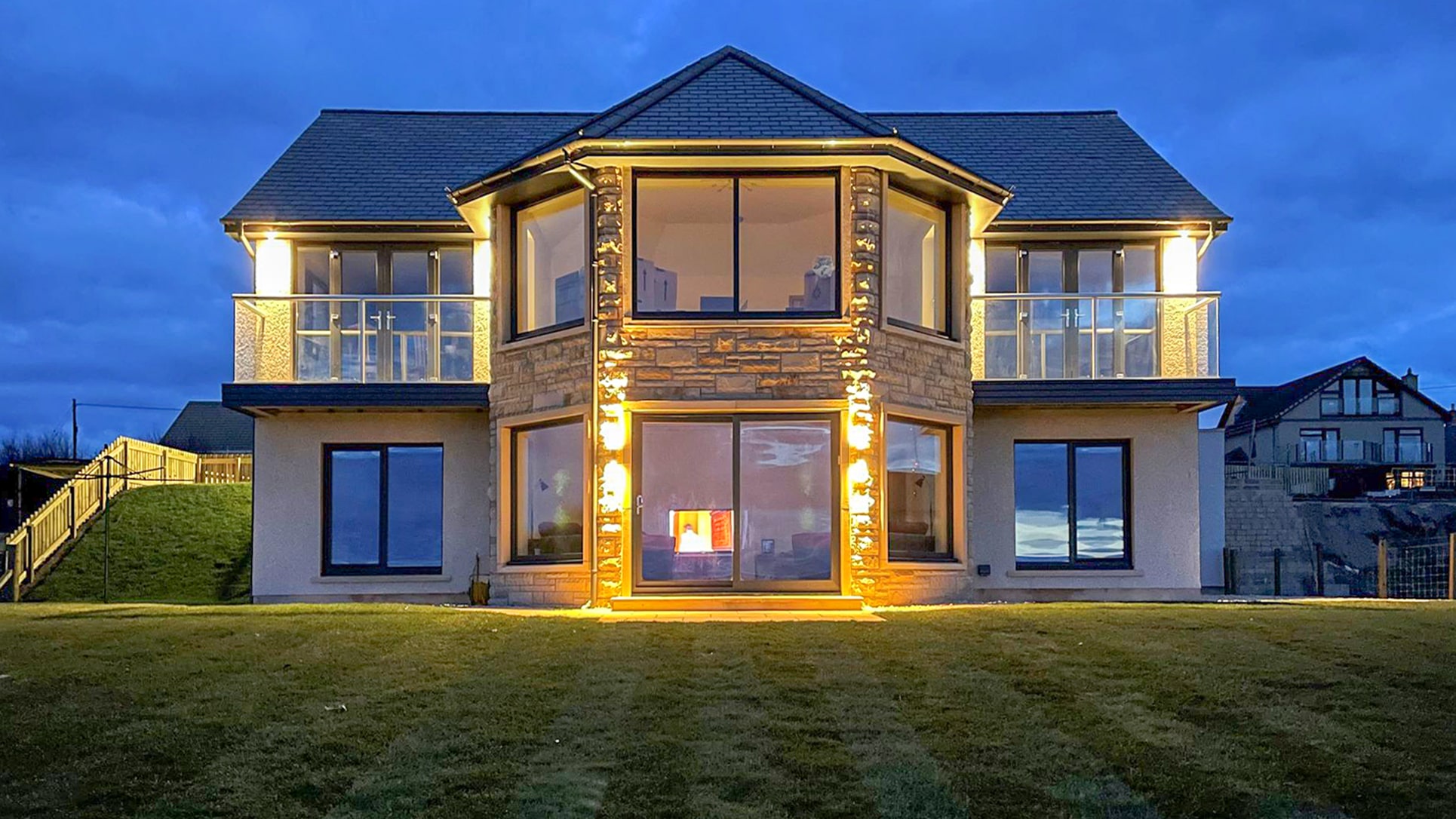 Seaview, Cummingston at dusk